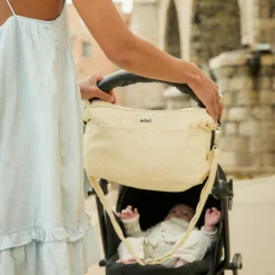 Mini organisateur de poussette Sorbet citron en coton irisé