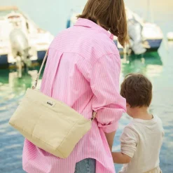 Mini organisateur de poussette Sorbet citron en coton irisé