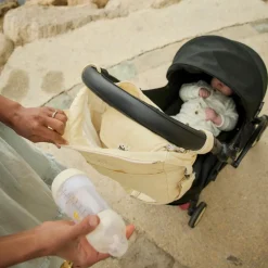 Mini organisateur de poussette Sorbet citron en coton irisé
