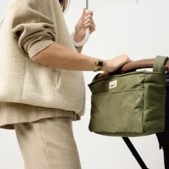 Mini organisateur de poussette Imper' kaki