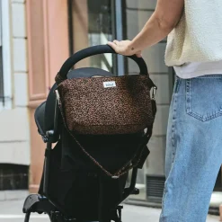 Mini organisateur de poussette Léopard noir