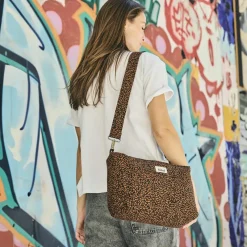 Mini organisateur de poussette Léopard noir