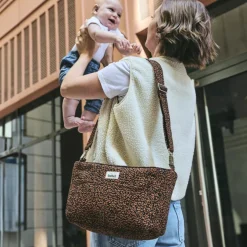 Mini organisateur de poussette Léopard noir