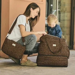 Mini organisateur de poussette Léopard noir