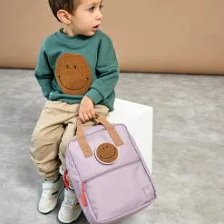 Mini Sac à dos carré Little Gang Mauve