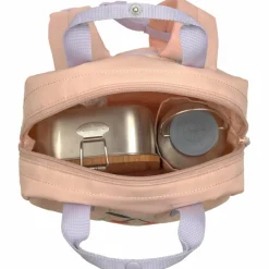 Mini Sac à dos carré Little Gang Cerise pêche