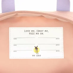 Mini Sac à dos carré Little Gang Cerise pêche