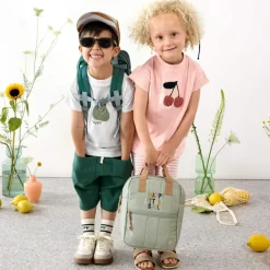 Mini Sac à dos carré Little Gang Citron vert foncé