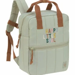 Mini sac à dos carré Little Gang khaki clair