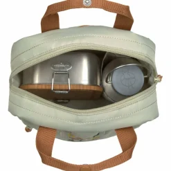 Mini sac à dos carré Little Gang khaki clair