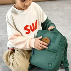 Mini Sac à dos carré Little Gang Vert foncé