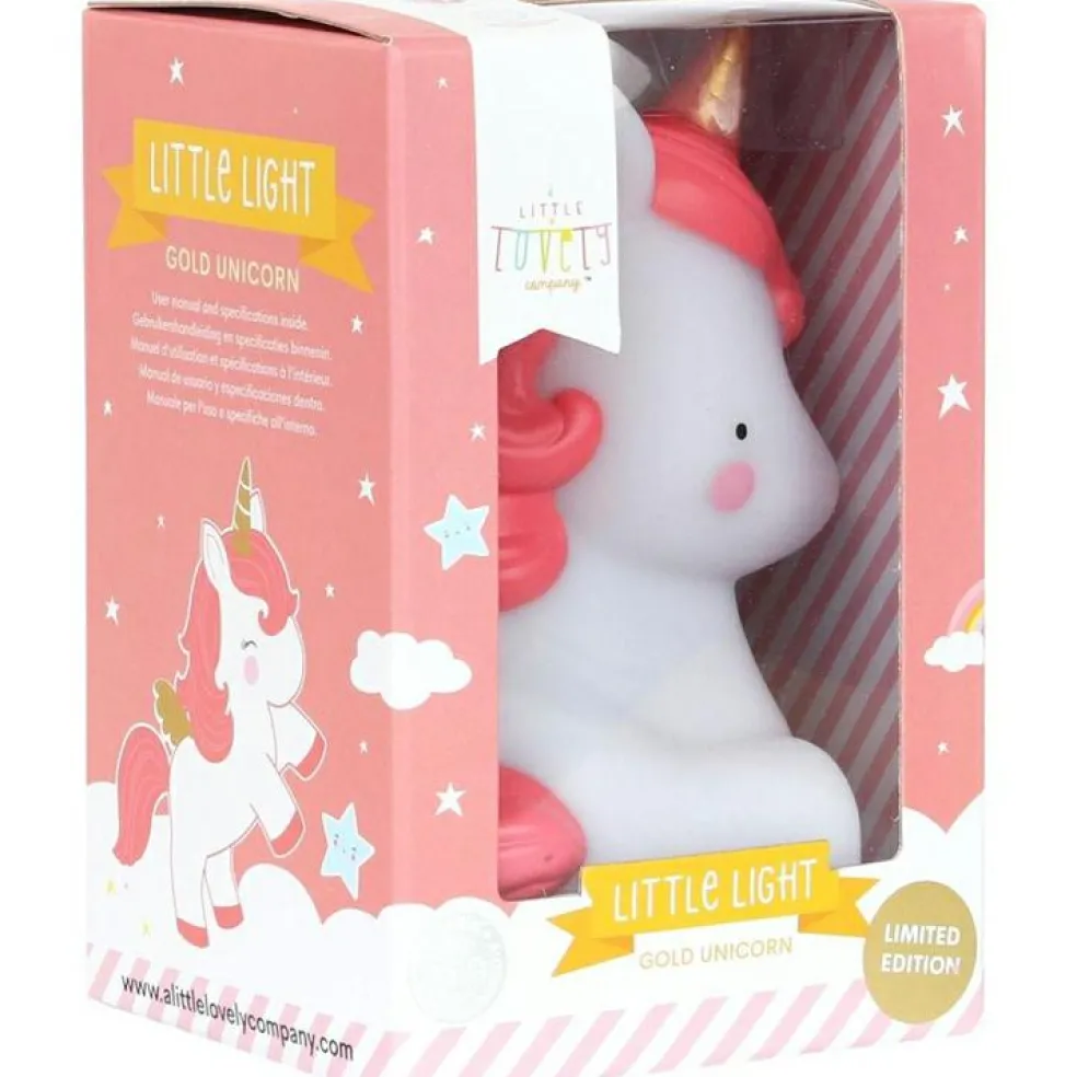 Mini veilleuse licorne or édition limitée (12 cm)