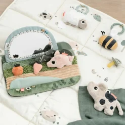 Miroir d'éveil Tummy time Tiny farm Multicolore