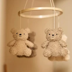 Mobile bébé Teddy Bear Olive Green-Naturel
