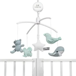 Mobile musical animaux vert d'eau