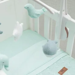 Mobile musical animaux vert d'eau