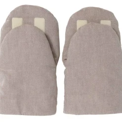 Moufles pour poussette en coton bio marron