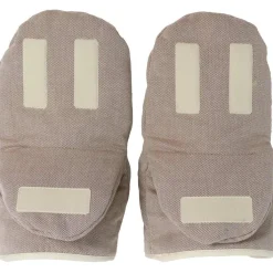 Moufles pour poussette en coton bio marron