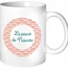 Mug Nounou Eventail corail (personnalisable)