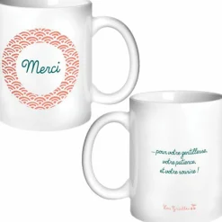 Mug Nounou Eventail corail (personnalisable)