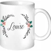 Mug personnalisable Fleurs