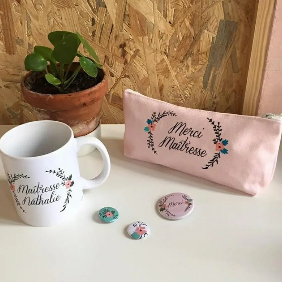 Mug personnalisable Fleurs