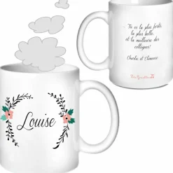 Mug personnalisable Fleurs