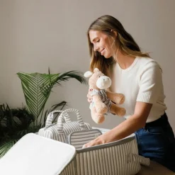 Âne en peluche Botton Rayures