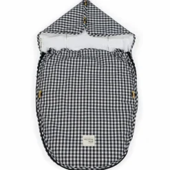 Nid d'ange et chanceliere siège auto Groupe 0 Été I Love Vichy Noir