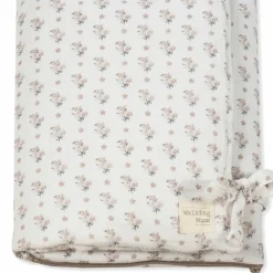 Nid d'ange et couverture Botton Fleurs