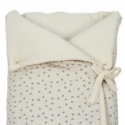 Nid d'ange et couverture Coeurs Poppy Mousse