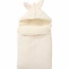 Nid d’ange fausse fourrure doublé gaze de coton ivoire (0-6 mois)