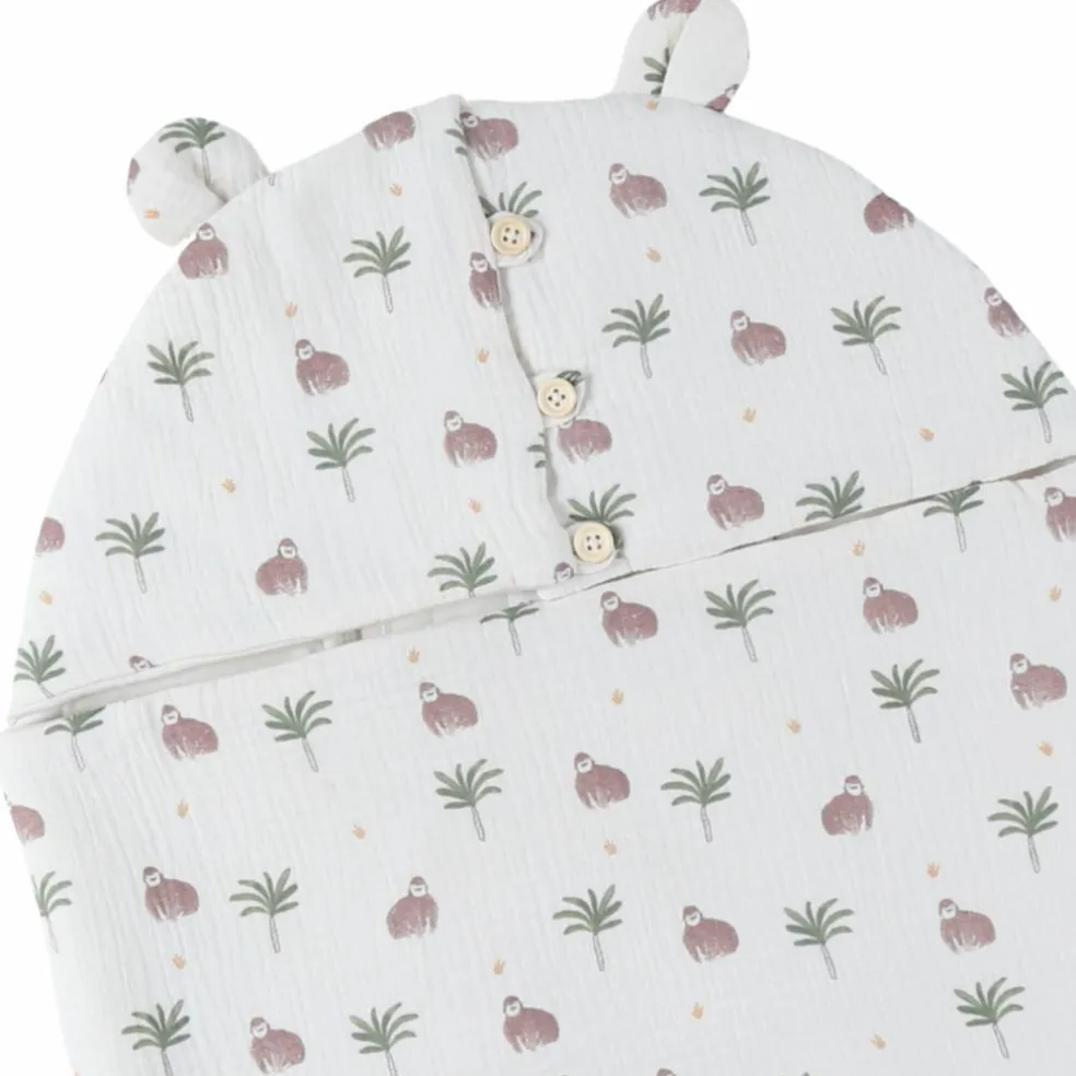 Nid d'ange mousseline de coton Cute gorilla