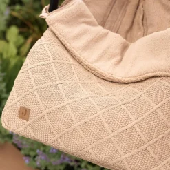 Nid d'ange passe sange Check Knit Biscuit (groupe 0+)