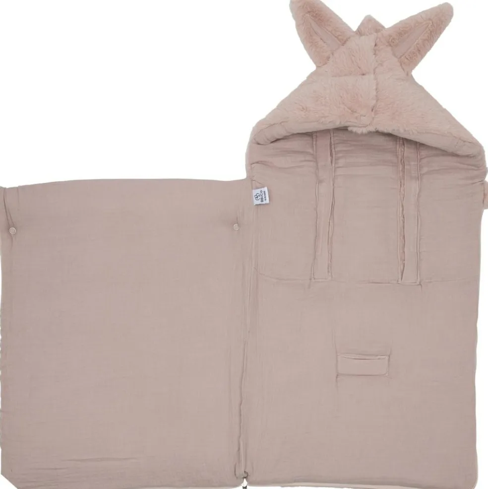 Nid d'ange passe sangle angora et gaze de coton Pétale (0-6 mois)