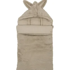 Nid d'ange passe sangle angora et gaze de coton Beige (0-6 mois)