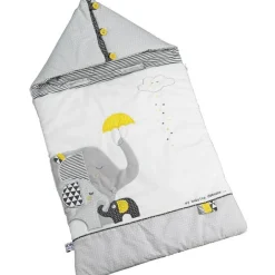 Nid d'ange passe sangle Babyfan éléphant gris (80 cm)
