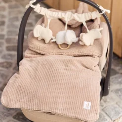 Nid d'ange passe sangle Cloudy Rib Milky Coffee (groupe 0+)