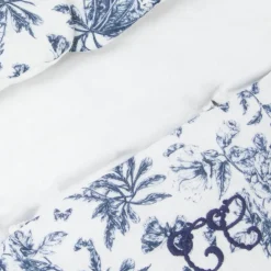 Nid d'ange passe sangle Toile de Jouy bleu