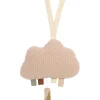 Nuage musical Little Universe tricoté beige-rose poudré