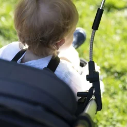 Ombrelle pour poussette blanche et noire
