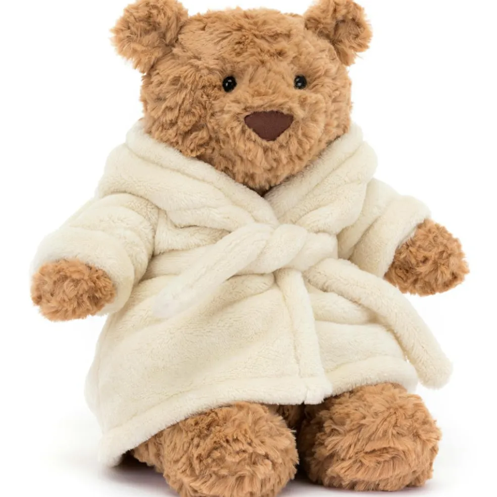 Ours en peluche Bartholomew avec peignoir (26 cm)