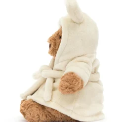 Ours en peluche Bartholomew avec peignoir (26 cm)