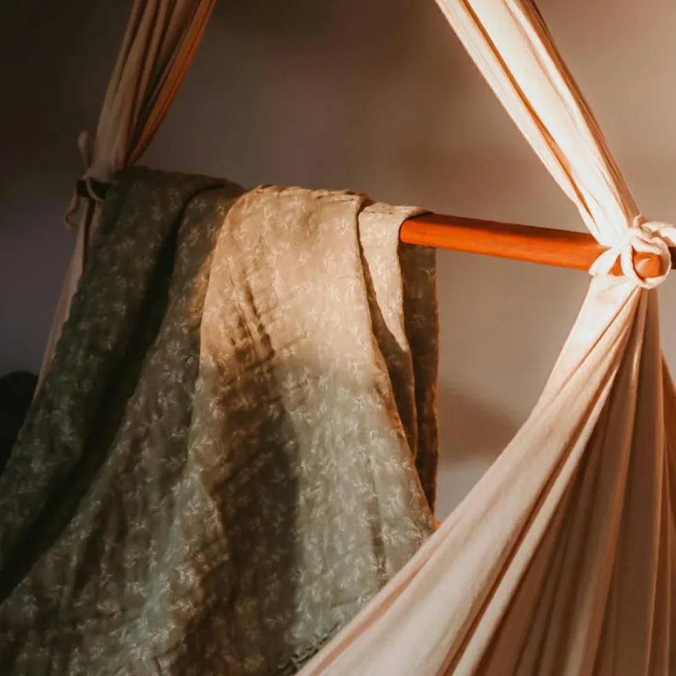 Pack 2 langes en coton bio vert