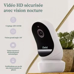 Pack Chaussette connectée Dream Sock + Cam2 bleu sommeil (0-18 mois)