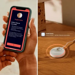 Pack chaussette connectée Dream Sock Menthe + Dream Sight Cam (0-18 mois)