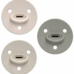 Pack de 3 sucettes Choochoo Betsy Nude-Sand-Kaki (0-6 mois)
