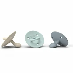 Pack de 3 sucettes Choochoo Buddy Sand-Blue Grey-Ivy Green (0-6 mois)