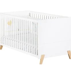 Pack duo Joy naturel lit bébé évolutif et commode à langer