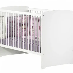 Pack duo lit bébé têtes panneaux et tiroir New Basic blanc (60 x 120 cm)